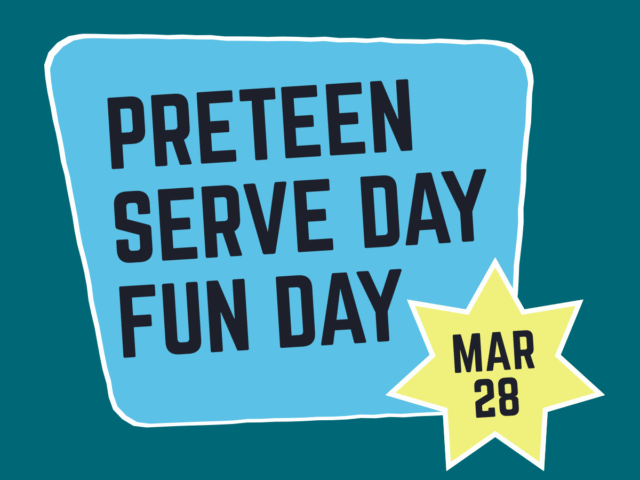 Preteen Serve Day Fun Day